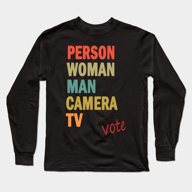 Person Woman Man Camera TV Long Sleeve T-Shirt by valentinahramov